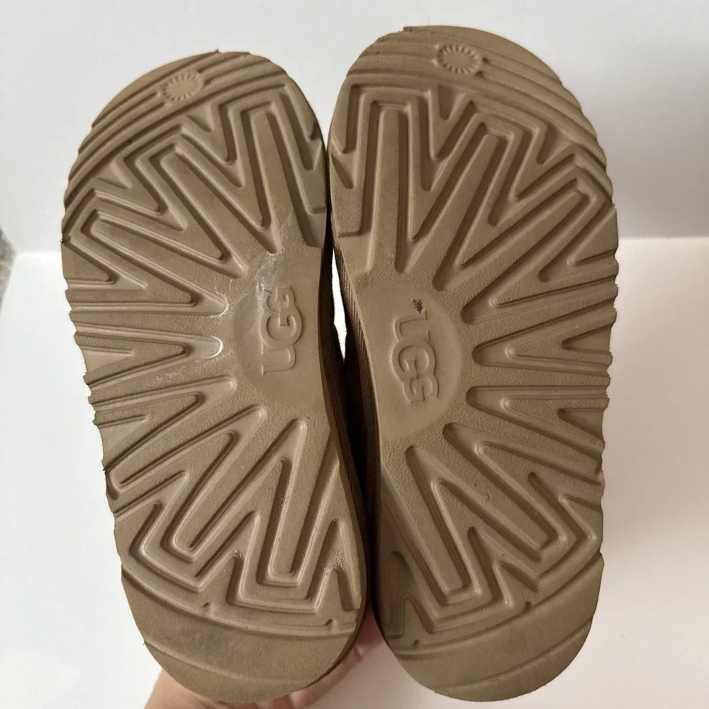 UGG Neumel II Kids Sz 3 Chestnut‎ Suede Shearling Chukka Boot Bootie 1017320K